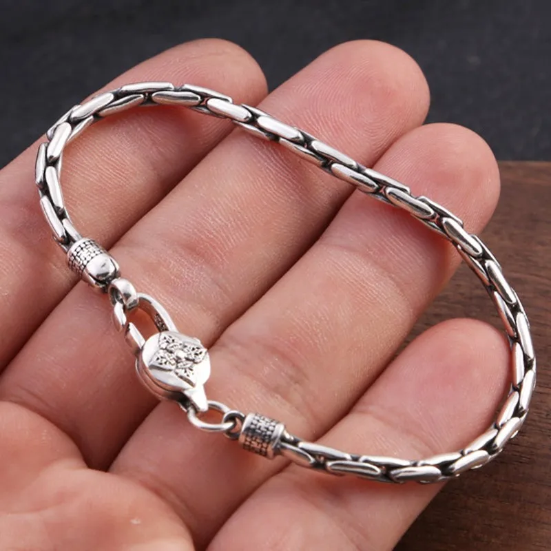 S925 Thai Silver Bamboo Bracelet