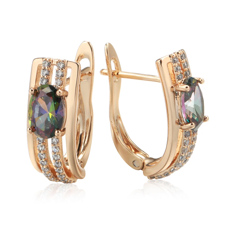 585 Rose Gold Vintage Drop Earrings