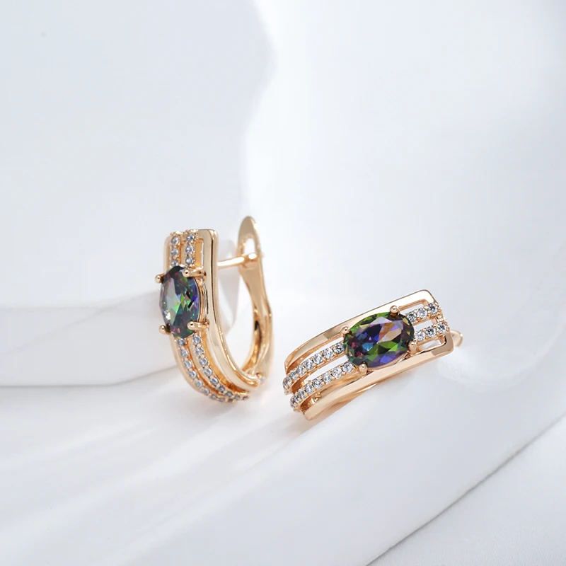 585 Rose Gold Vintage Drop Earrings