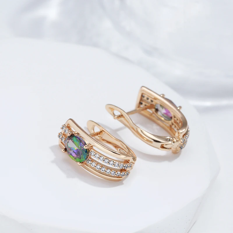 585 Rose Gold Vintage Drop Earrings