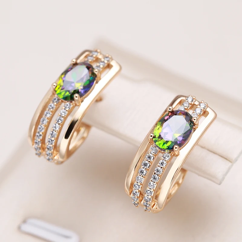 585 Rose Gold Vintage Drop Earrings
