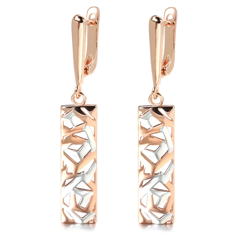 Fashion Square Wide Drop Earrings