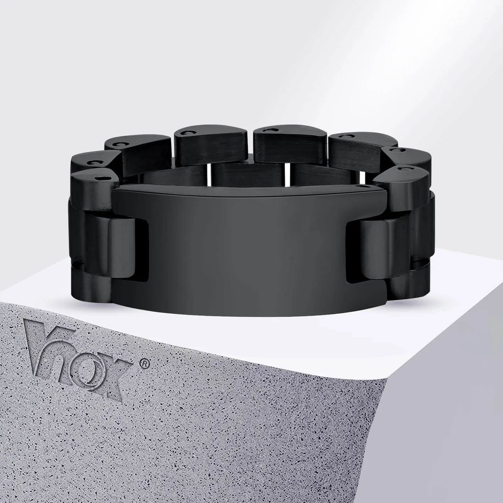 Stainless Steel Watch Band Ring for Men