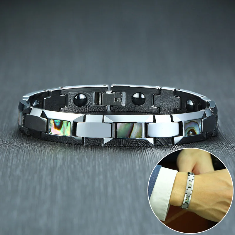 Tungsten Magnetic Health Energy Bracelet