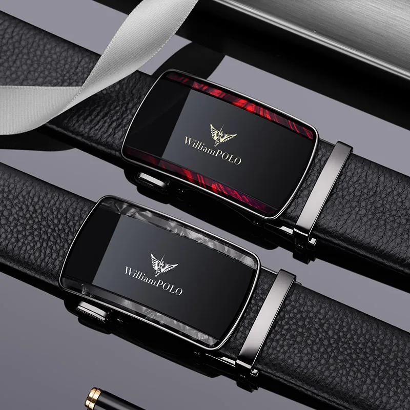 WILLIAMPOLO Genuine Leather Men's Belt