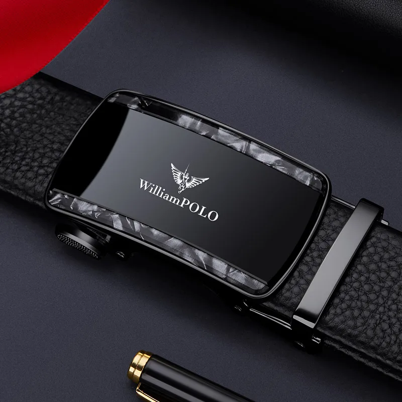 WILLIAMPOLO Genuine Leather Men's Belt