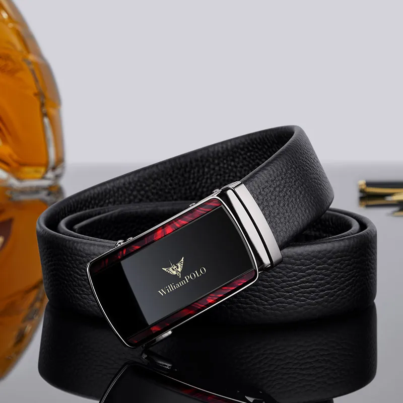 WILLIAMPOLO Genuine Leather Men's Belt