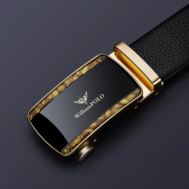 WILLIAMPOLO Genuine Leather Men's Belt