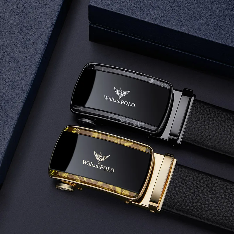 WILLIAMPOLO Genuine Leather Men's Belt