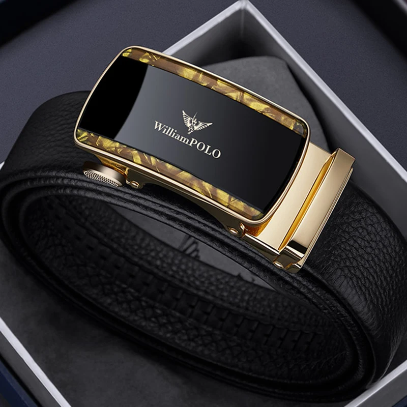 WILLIAMPOLO Genuine Leather Men's Belt