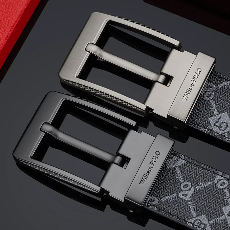 Printed Single Pin Buckle Belt for Men