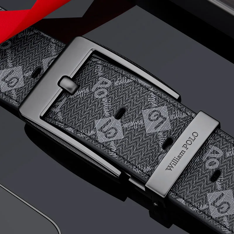 Printed Single Pin Buckle Belt for Men