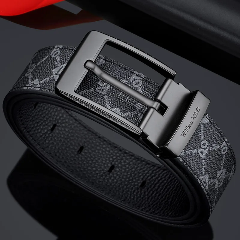 Printed Single Pin Buckle Belt for Men