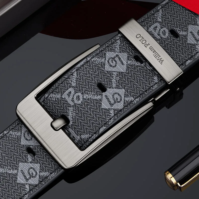 Printed Single Pin Buckle Belt for Men