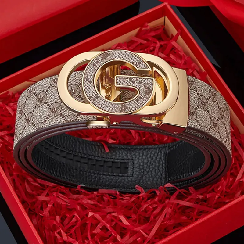 Custom Men's Automatic Buckle Belts
