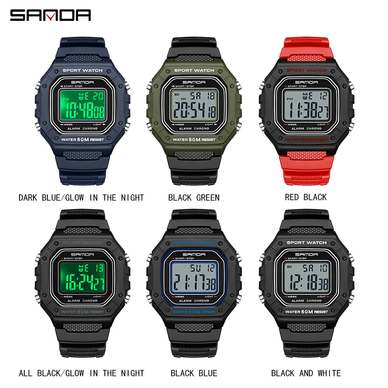 Sanda 2156 Military Water-Resistant Sport Watch