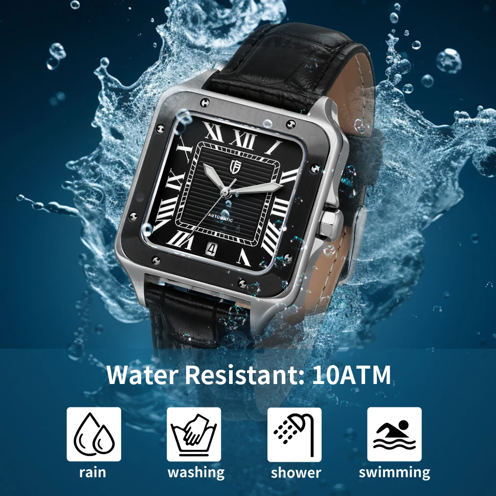 BERNY Tank Mechanical Watch for Men