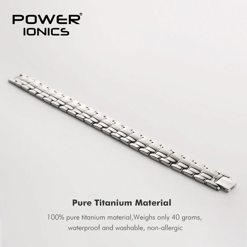 Titanium Mens Anion FIR Magnetic Bracelet