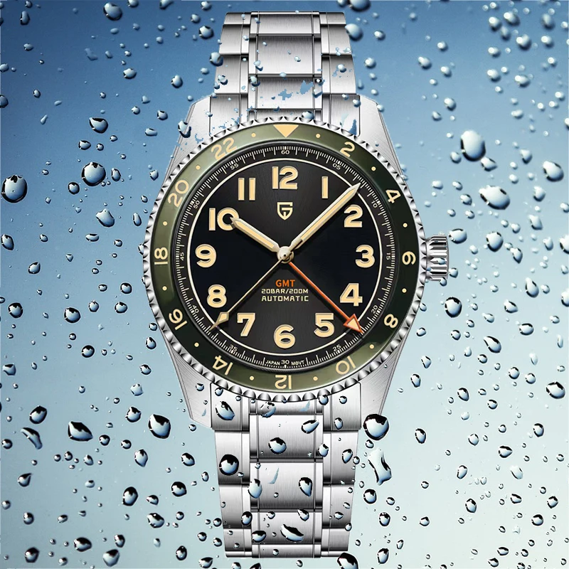PAGANI DESIGN PD1784 Mechanical Watch 40MM NH34A Automatic Luxury Sapphire Waterproof GMT Watch for Men