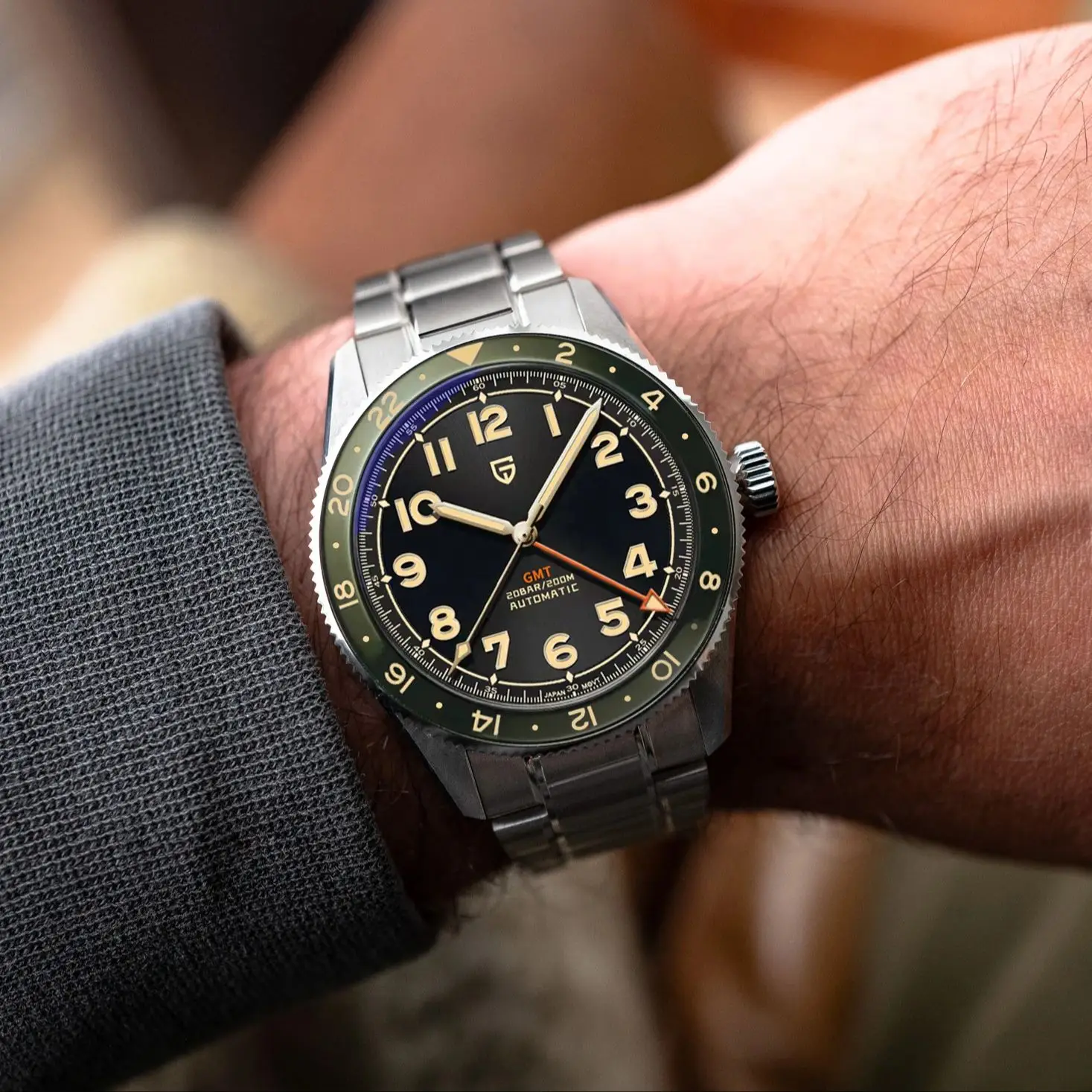 PAGANI DESIGN PD1784 Mechanical Watch 40MM NH34A Automatic Luxury Sapphire Waterproof GMT Watch for Men