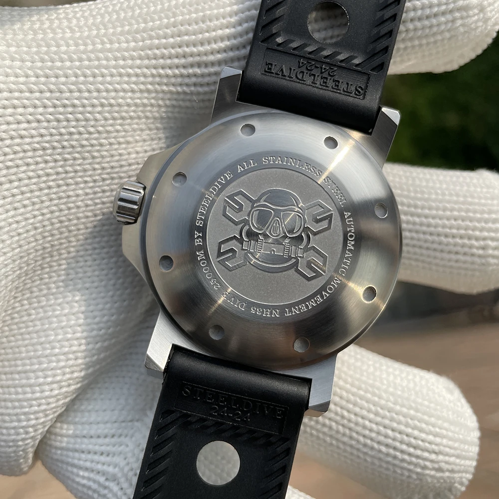 STEELDIVE SD1982 Blue Luminous 46.5mm Waterproof Dive Watch