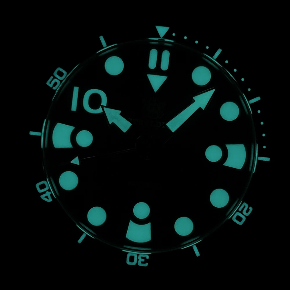 STEELDIVE SD1982 Blue Luminous 46.5mm Waterproof Dive Watch