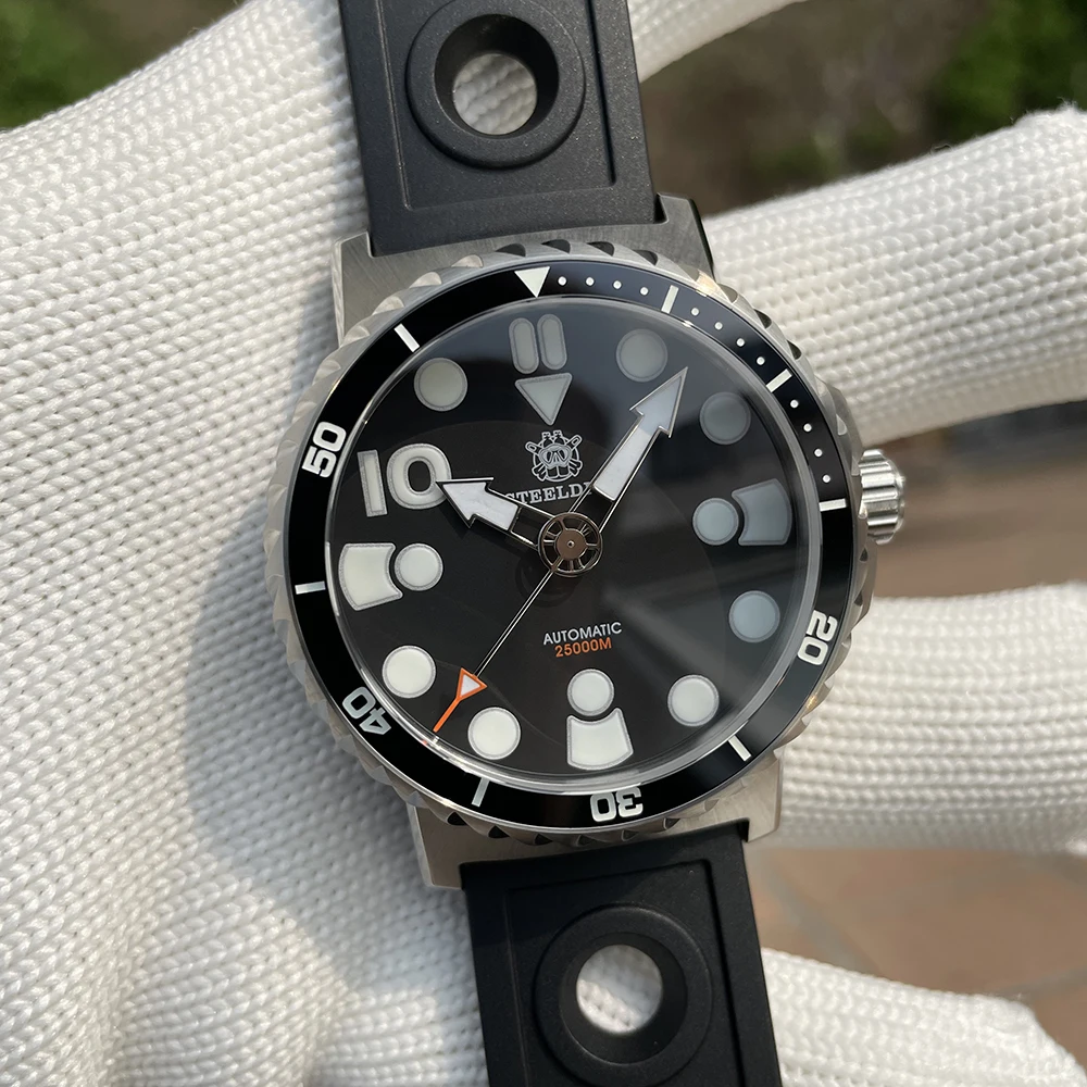 STEELDIVE SD1982 Blue Luminous 46.5mm Waterproof Dive Watch