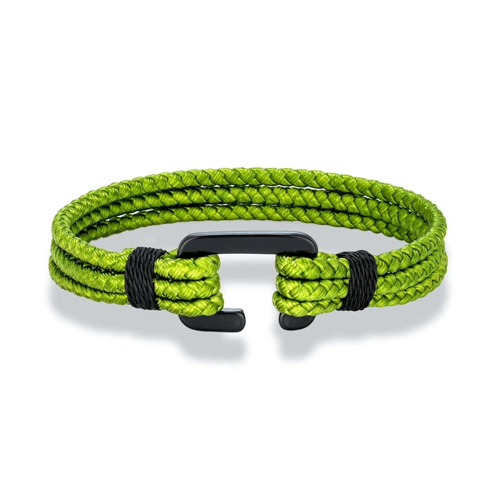 Multilayer Rope Bracelet - Waterproof C Clasp Stainless Steel Hook