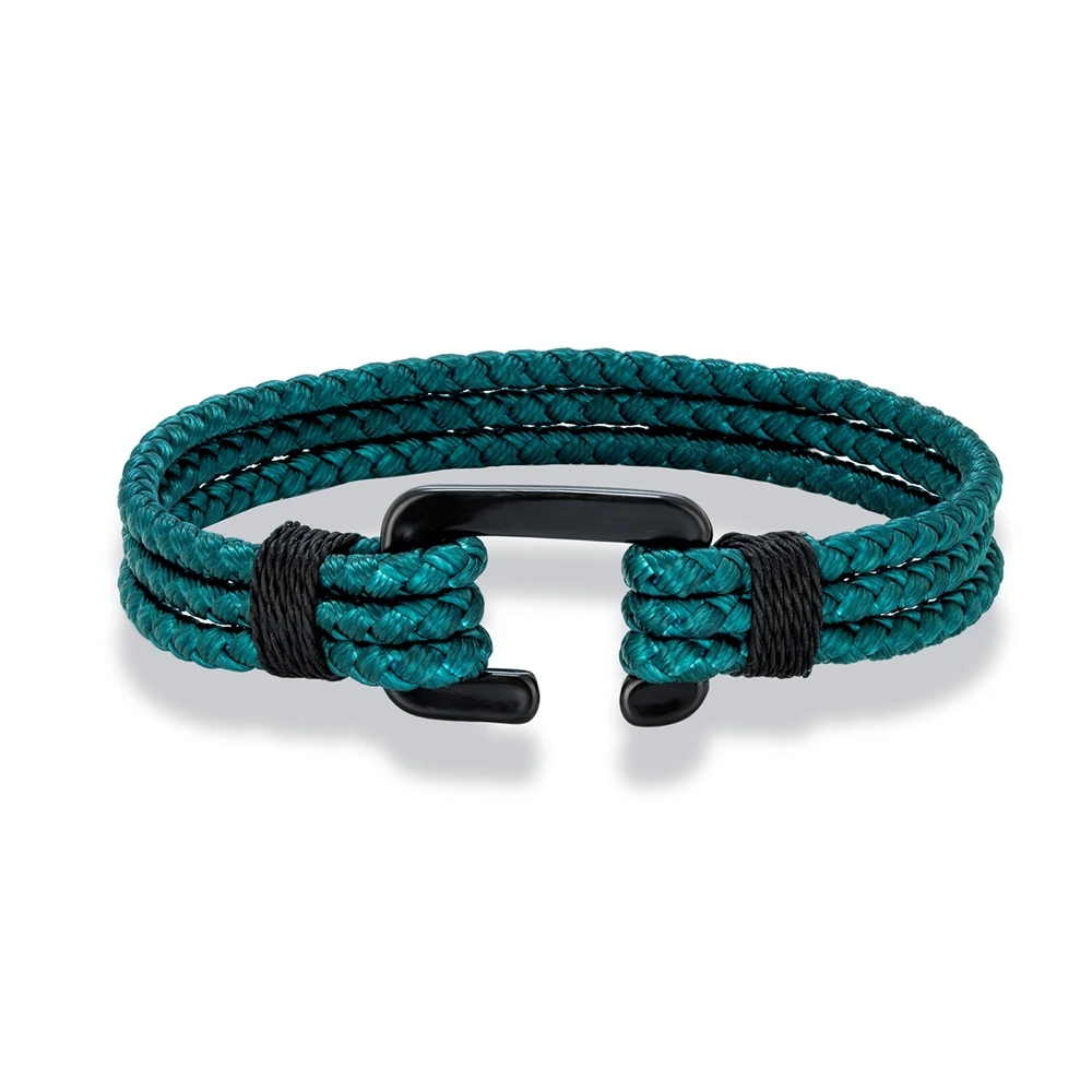 Multilayer Rope Bracelet - Waterproof C Clasp Stainless Steel Hook