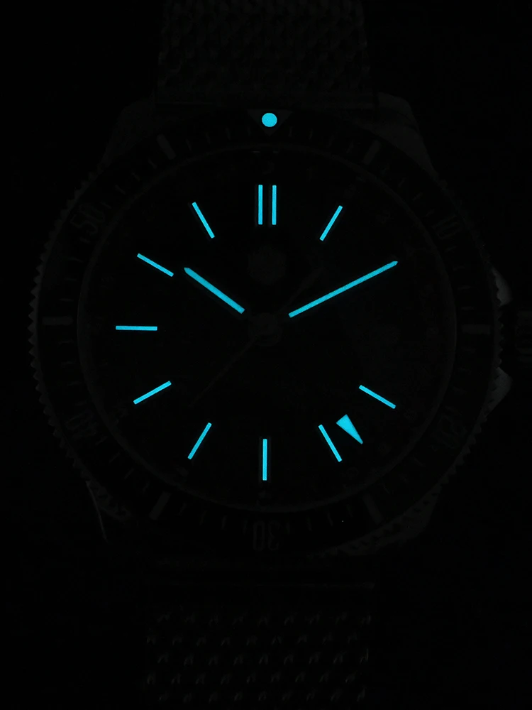 San Martin Original Design 41mm GMT Dive Watch NH34 Automatic 200M Waterproof Quick Release Bracelet