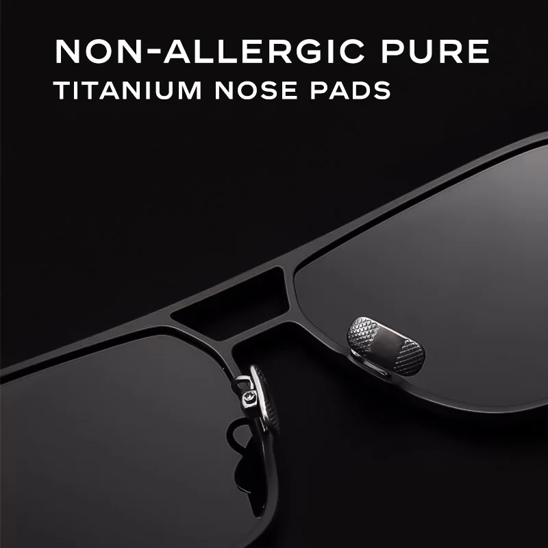 CAPONI Original Men's Polarized Sunglasses TR-90 Titanium Alloy, UV400 Protection, Designer Shades