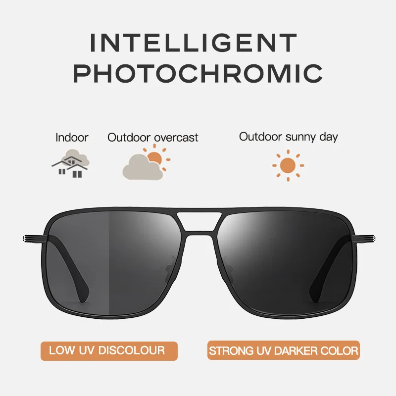 CAPONI Original Men's Polarized Sunglasses TR-90 Titanium Alloy, UV400 Protection, Designer Shades