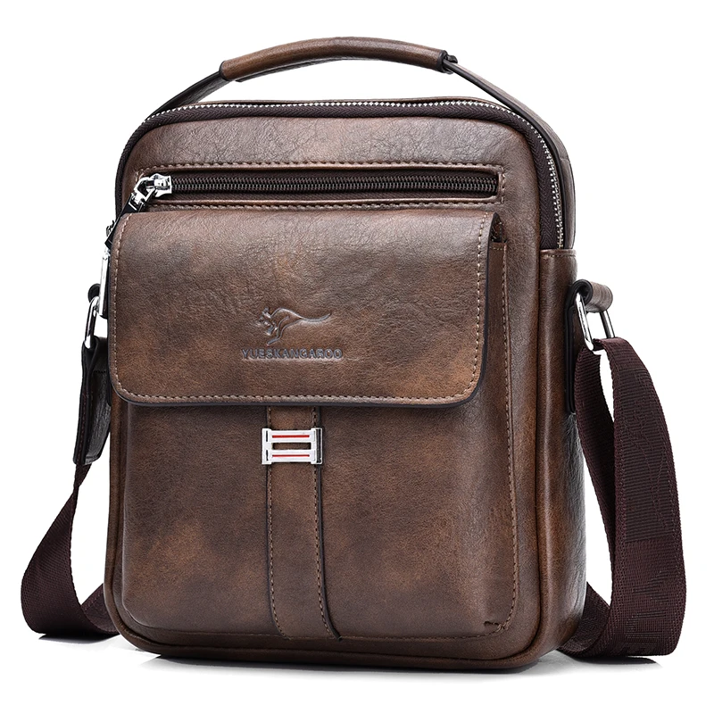 Vintage PU Leather Messenger Bag