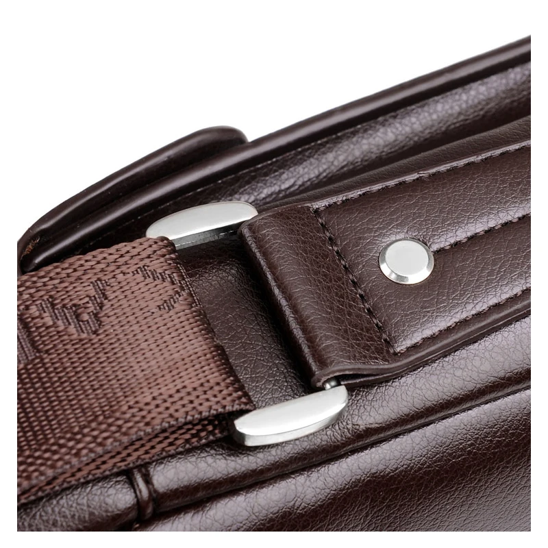 Casual Men's PU Leather Shoulder Bag - Small Crossbody Messenger Bag