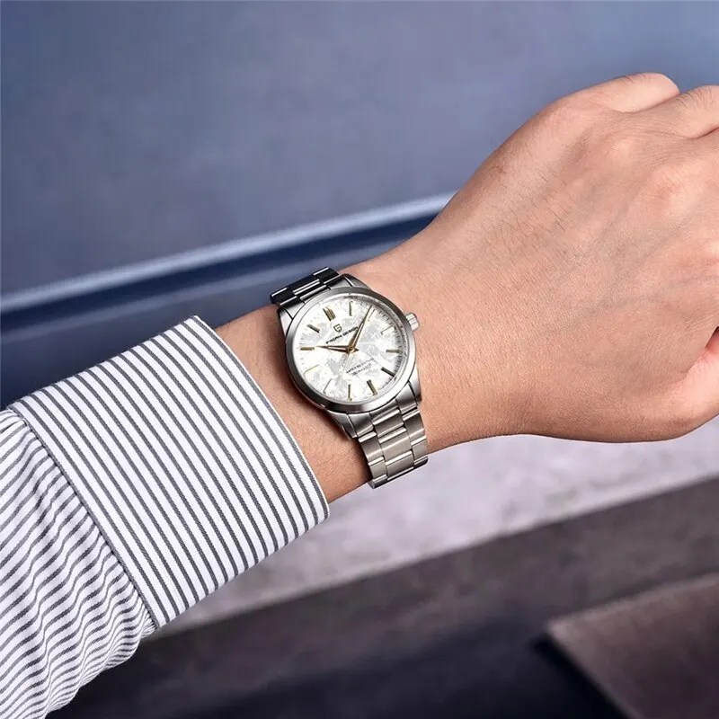 Pagani Design 40mm Men's Quartz Watch Luxury Stainless Steel 100M Waterproof
