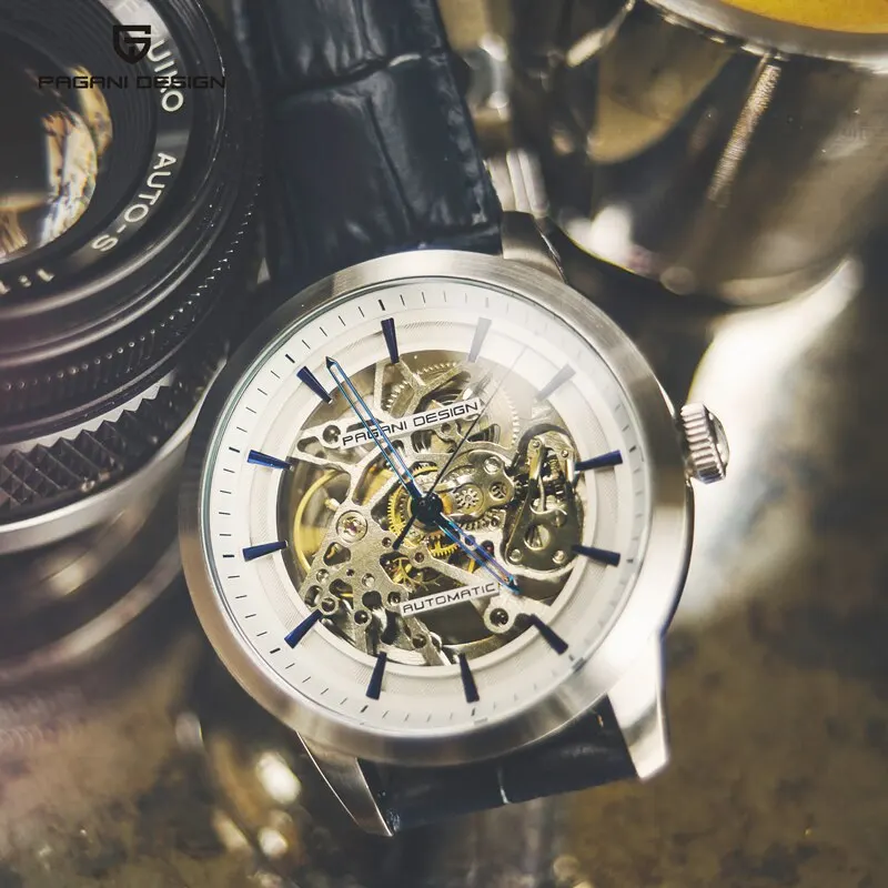 Skeleton Watch Pagani PD-1638 Luxury Automatic Mechanical Watch for Men