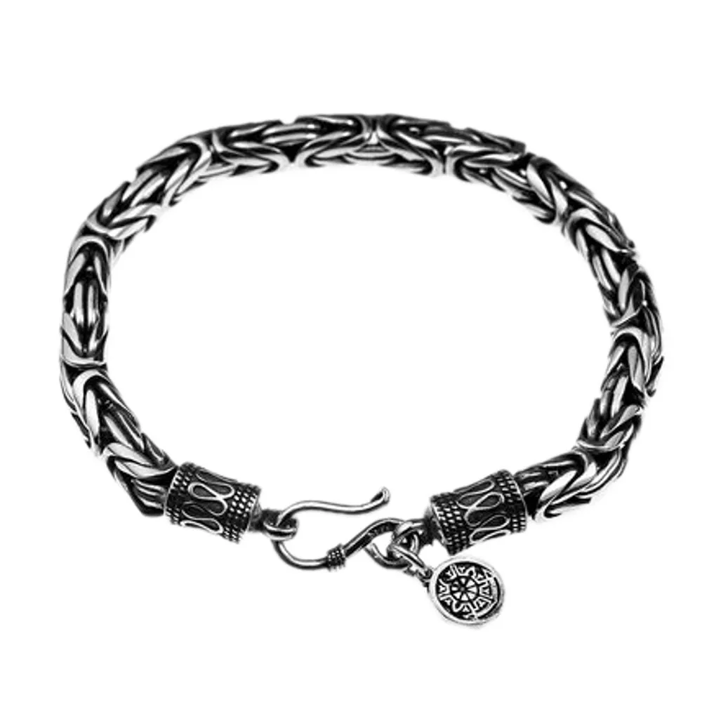 S925 Sterling Silver Good Luck Bracelet Classic Charm for Men and Women