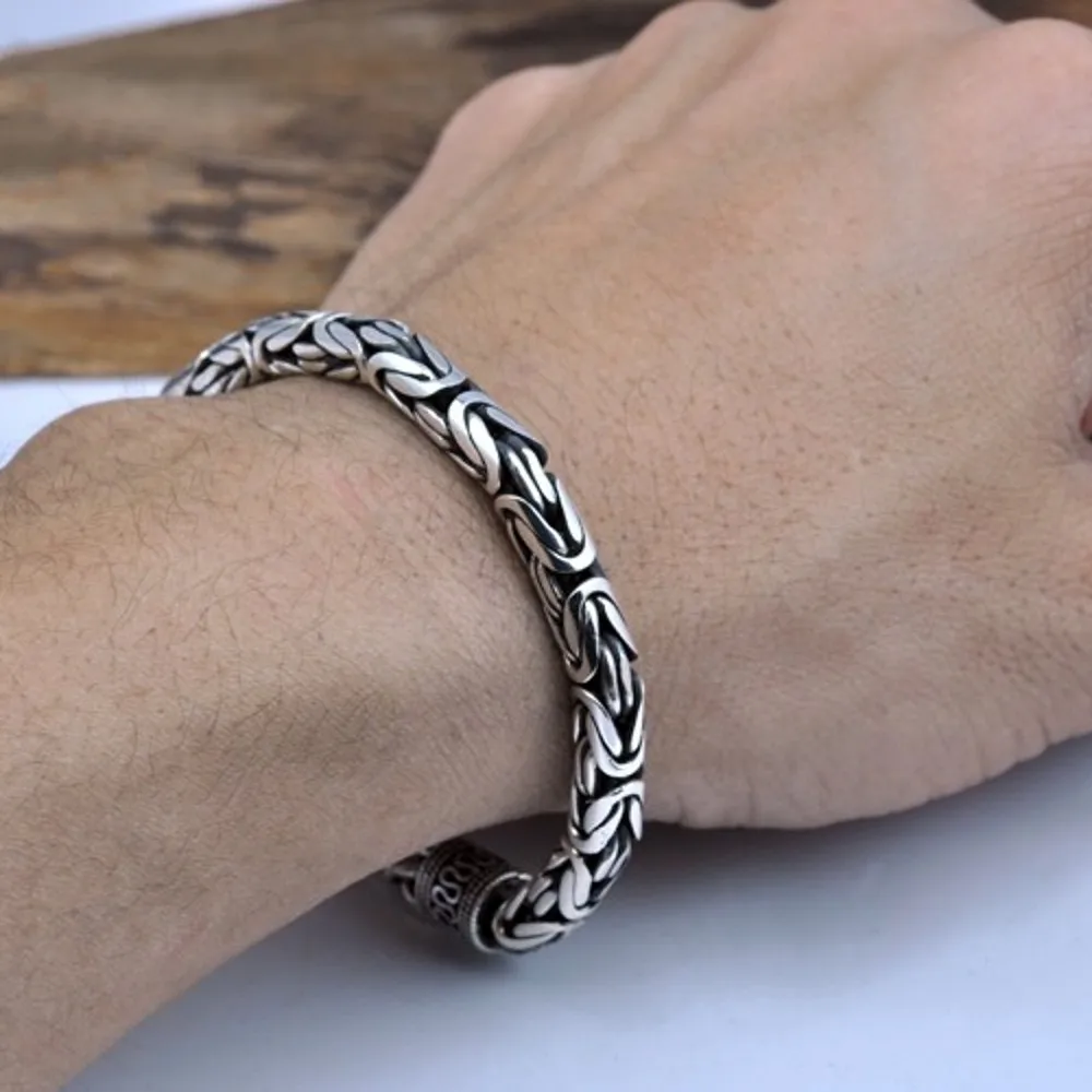 S925 Sterling Silver Good Luck Bracelet Classic Charm for Men and Women