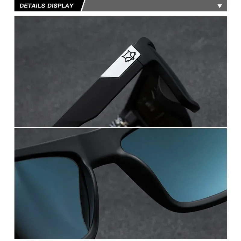 Fox Knight Square Sunglasses Retro Shades for Men and Women