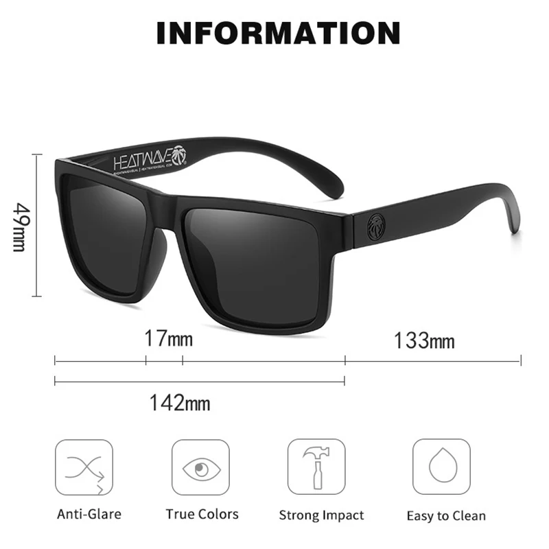Heatwave Sunglasses - HD Polarized Sports Eyewear for Men and Women