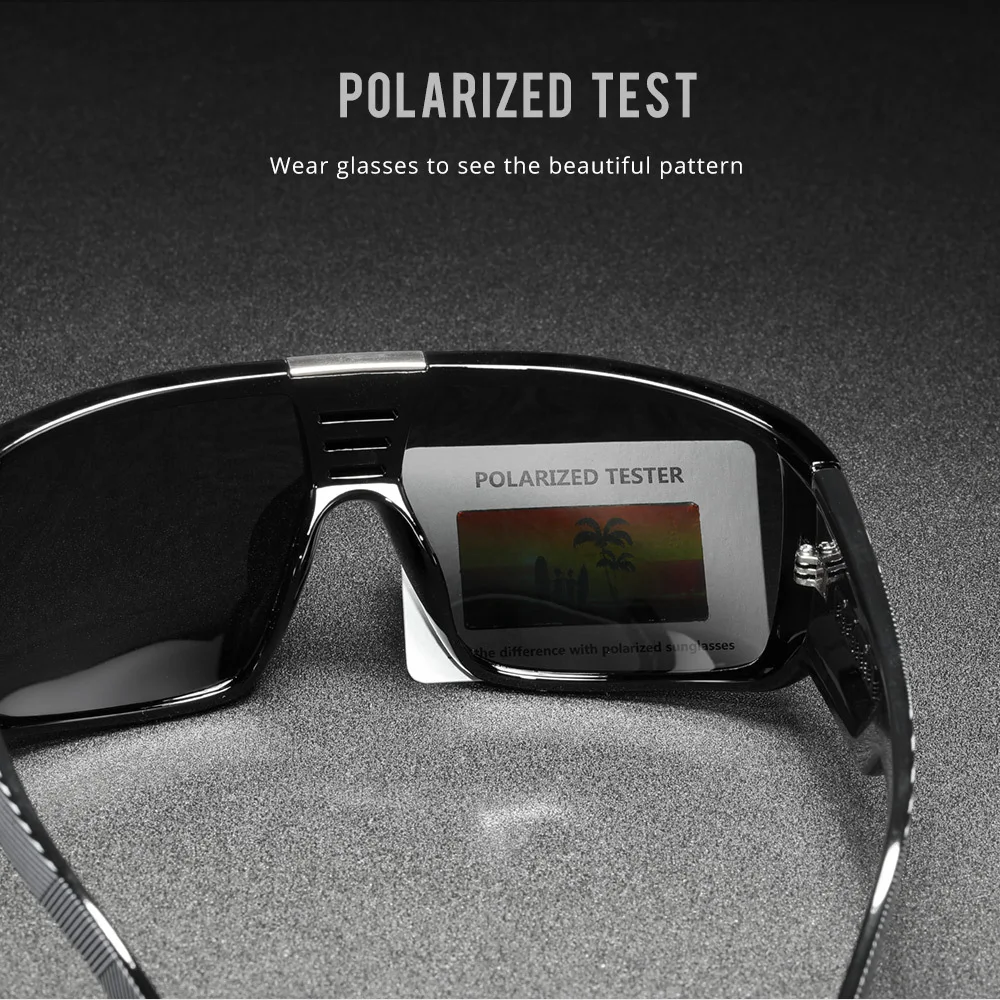 Bold Shield Dragon Sunglasses Polarized Oversized One Piece Frame