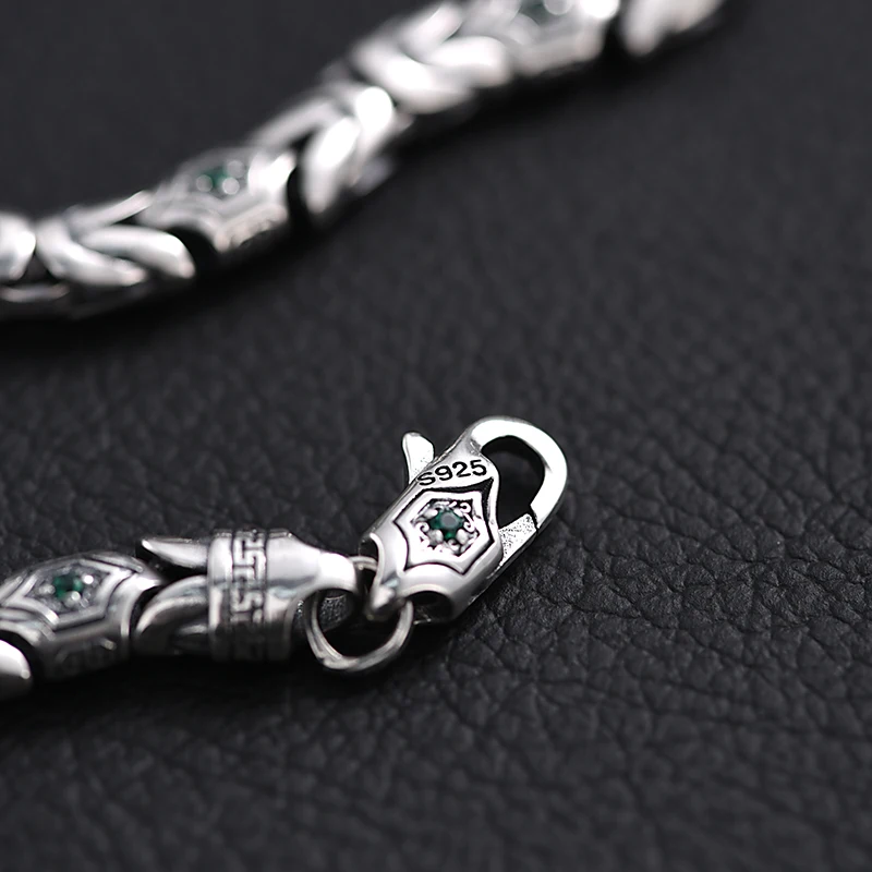 925 Sterling Silver Ping An Pattern Bracelet