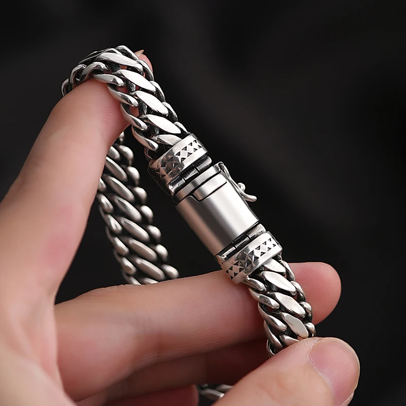 S925 Sterling Silver Cuban Bracelet