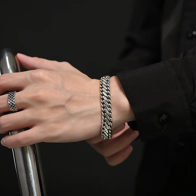 S925 Sterling Silver Cuban Bracelet