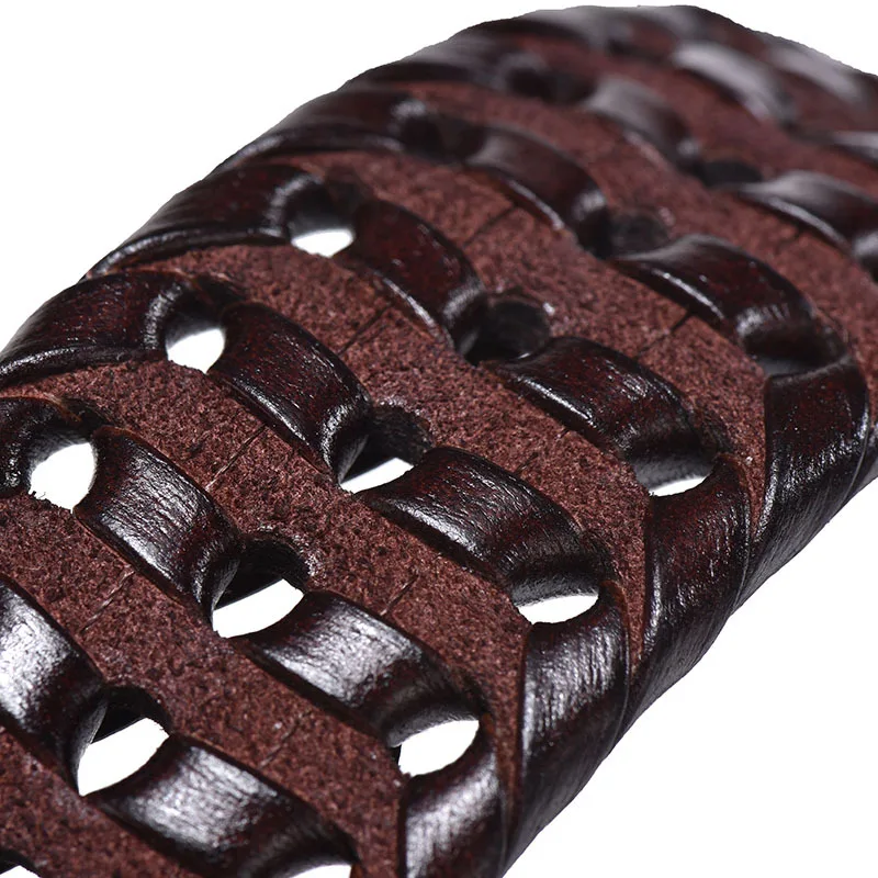 Men's Genuine Leather Braided Belts