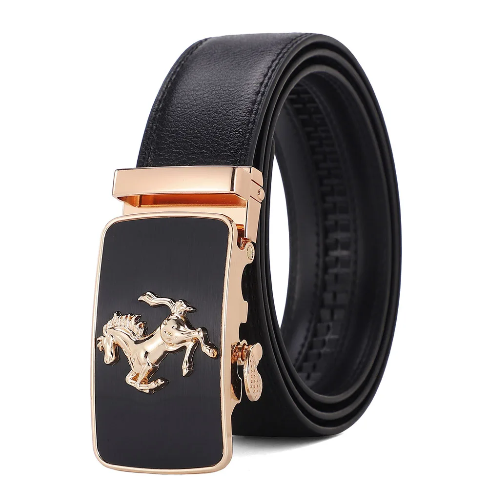 Men's Luxury Genuine Leather Belt - Horse Buckle