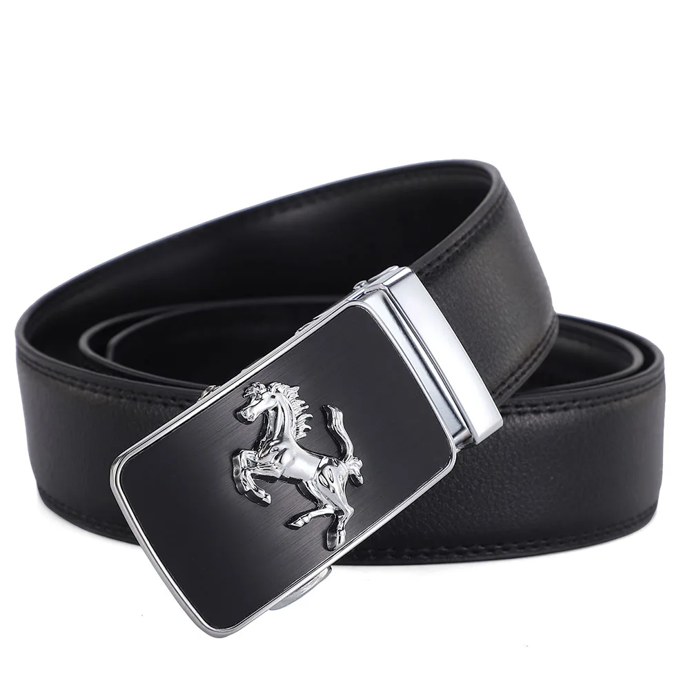 Men's Luxury Genuine Leather Belt - Horse Buckle
