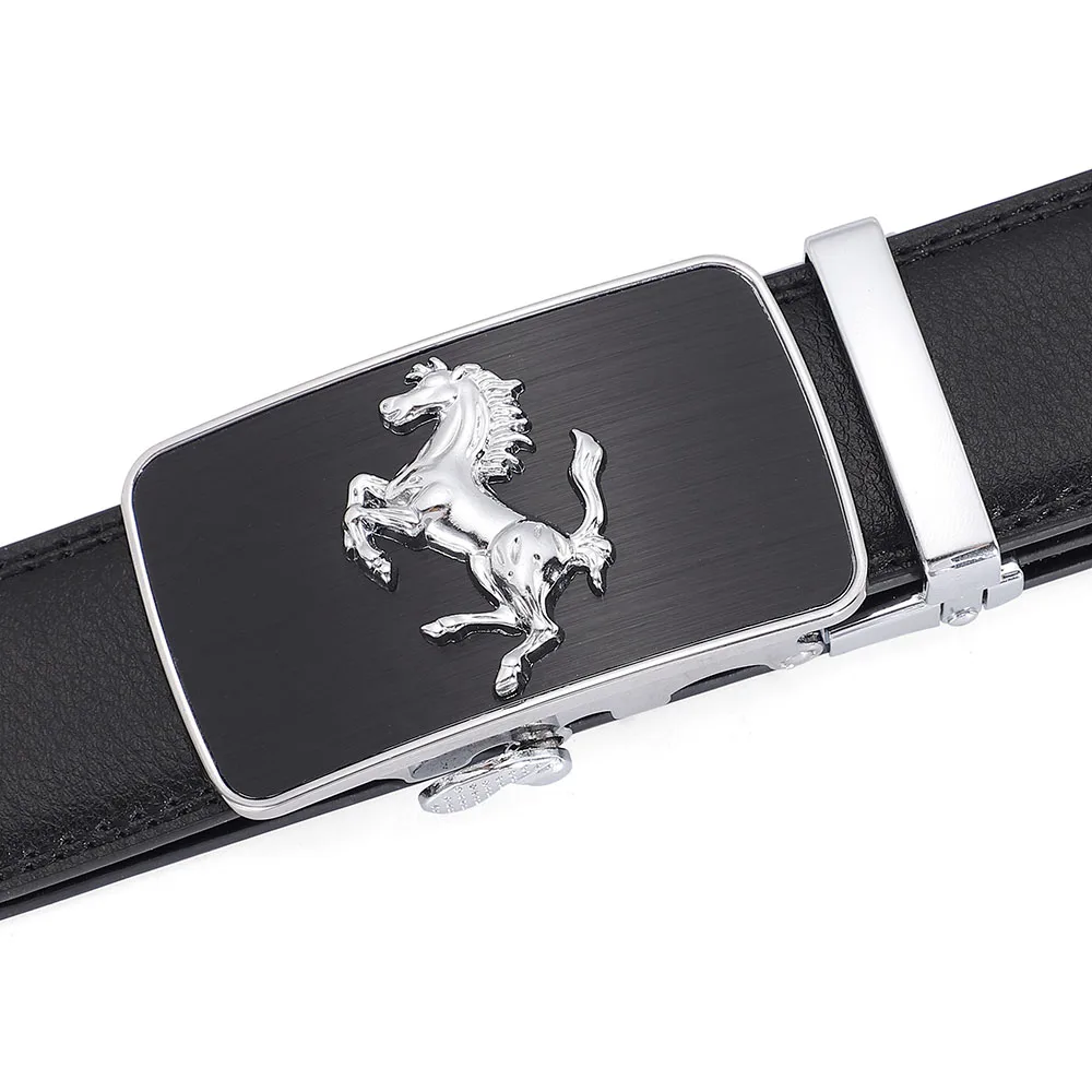 Men's Luxury Genuine Leather Belt - Horse Buckle