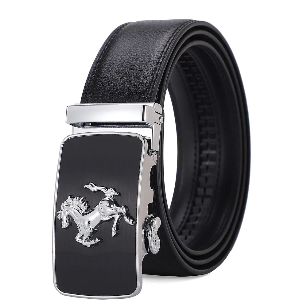 Men's Luxury Genuine Leather Belt - Horse Buckle