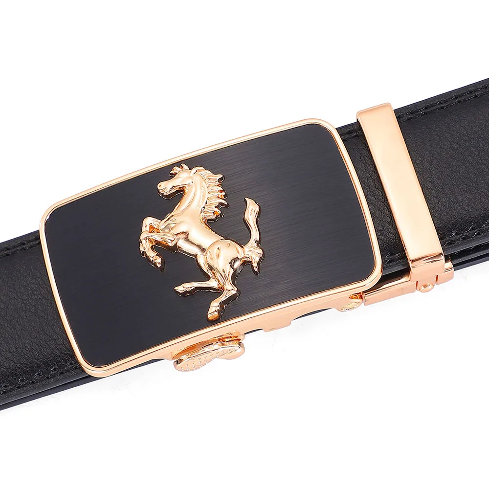 Men's Luxury Genuine Leather Belt - Horse Buckle